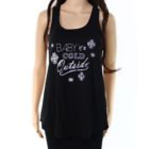 🆕"Baby It's Cold Outside" Printed Tank Top